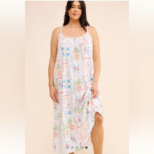 Never Fully Dressed Sleeveless Patchwork Maxi Dress